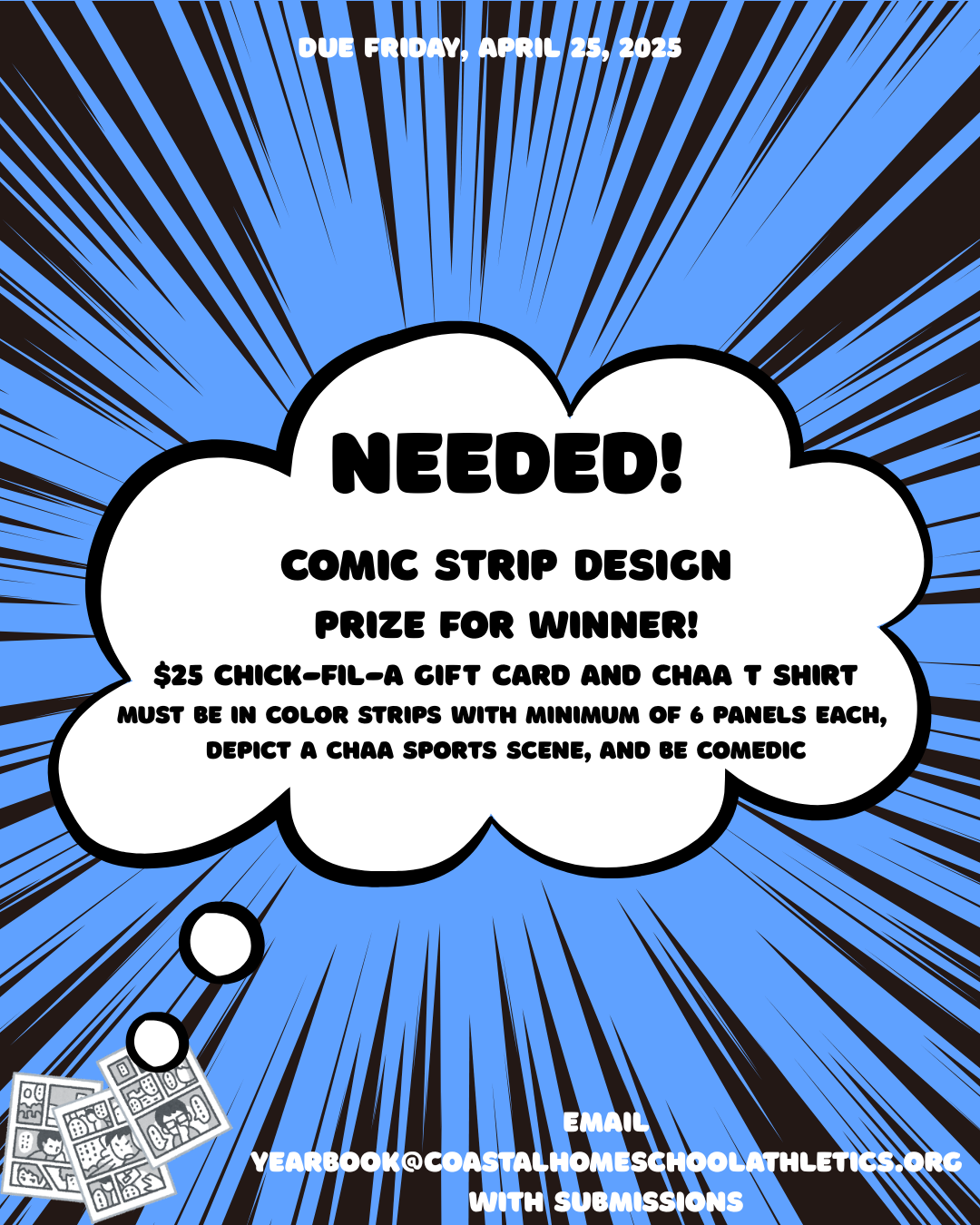 COMIC STRIP CONTEST - Coastal Homeschool Athletic Association